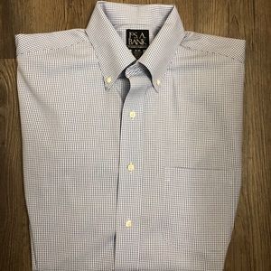 Jos. A Banks Tailored Plaid Dress shirt